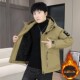 2026 Autumn/Winter New Cotton-Padded Hooded Jacket for Men, Casual Fashion, Thickened, Warm, High-End Feel, Double Cotton Coat, Trendy