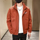 Men's Jacket Spring and Autumn 2025 New Trendy Brand Stand Collar Workwear Jacket Cool Casual Versatile Slim Fit Clothing