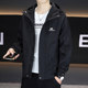 Men's Jacket for Spring and Autumn 2026 New Style Hooded Workwear Jacket Loose Casual Trendy Brand High-End Men's Clothing