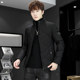 2021 Winter Men's Korean Style Trendy Thickened Slim Fit Stand Collar Stylish Casual Cotton Jacket Trendy Brand Versatile Coat