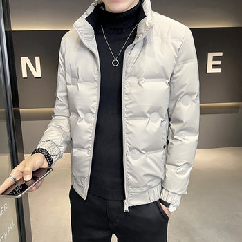 Winter New Style Stand-Up Collar down Jacket for Men, Thickened, Warm, Casual, High-End, Trendy, Stylish, White Duck Down, Cold-Proof Coat