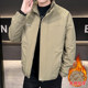 Men's Winter Cotton Jacket, Trendy Versatile Stylish Stand-Collar Workwear, Thickened Cotton-Padded Warm Coat for Young People