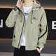 High-end hooded jacket for men 2025 new autumn and winter trendy brand men's wear thickened jacket versatile coat