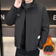 Winter New Style Stand Collar Thickened Cotton Jacket for Men, Korean Style Casual High-End Warm Cotton Coat Trendy Brand Outerwear