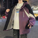 Youth Fleece-Lined Jacket Winter 2025 New Thickened Hooded Jacket Men's Loose Warm Trendy Brand Cotton Clothing