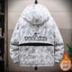 Removable hooded jacket men's winter workwear style plus cotton thickened warm cotton clothing outdoor winter clothing cold casual cotton clothing