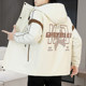 New autumn and winter velvet thickened hooded work jacket men's casual jacket youth winter cotton jacket