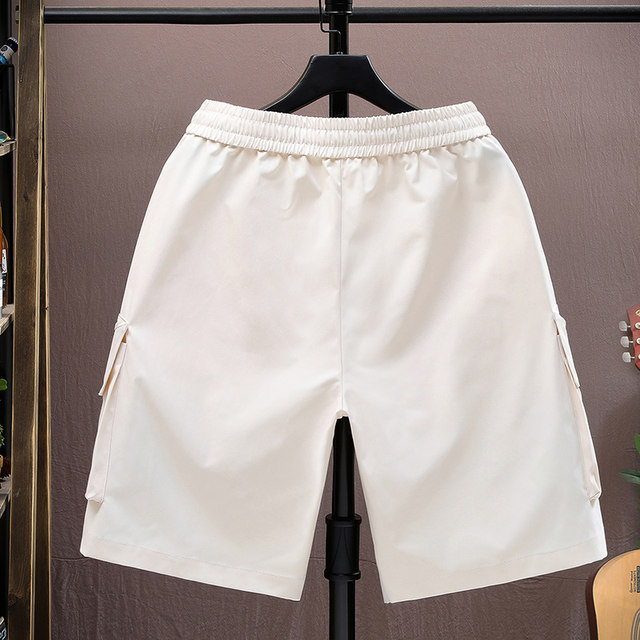 2025 New Style Work Shorts for Men, Summer Trendy Brand, Casual Sports Five-Point Pants for Teenagers, Middle and High School Students