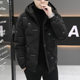 2024 Winter New Men's Short down Jacket with Hood, Lightweight and Warm, White Duck Down, Trendy Brand, Casual and Stylish Coat