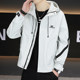 High-end hooded jacket for men 2025 new autumn and winter trendy brand men's wear thickened jacket versatile coat
