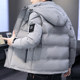 Winter down jacket for men 2025 new trendy teenagers loose hooded thickened warm short white duck down jacket