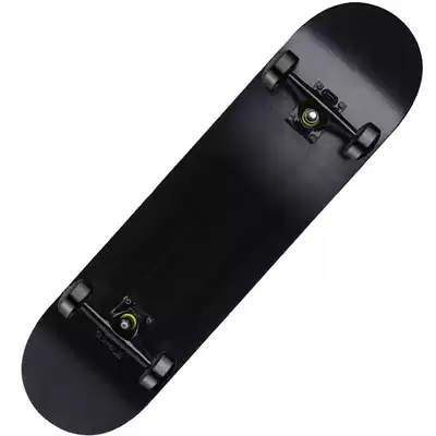 Adult skateboard professional pure black all black white four-wheel senior skateboard road brush action double-warped long board paddle