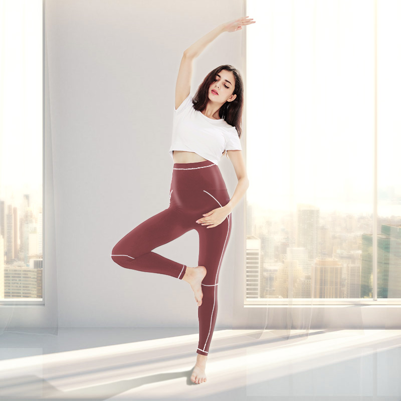 Pregnant woman yoga clothes spring summer style large size fitness inner lap pants during pregnancy yoga pants tight and quick dry elastic high waist trust