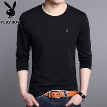 Playboy long sleeve T-shirt men spring slim Korean version of round neck base shirt mens T-shirt youth clothes