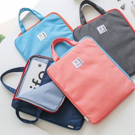 得力a4学生补课包手提袋拎书袋文件袋 学生用