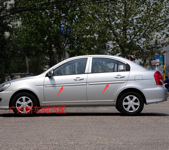 Beijing Hyundai Accent Door Anti-Scratch Strips, Door Anti-Collision Strips, Door Trim Strips, Accent Door Decorative Strips