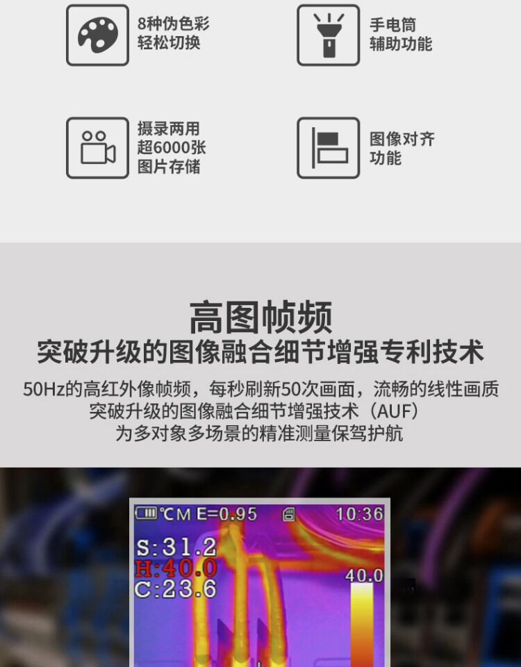 Тепловизор cem华盛昌手持式高精度红外热像仪电力故障地暖测漏热像仪dt-979e Everbest