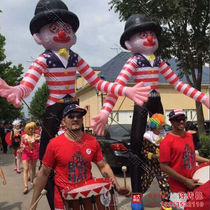  Inflatable man back long-legged clown air model tour parade walking cartoon air model inflatable performance costume Clown costume