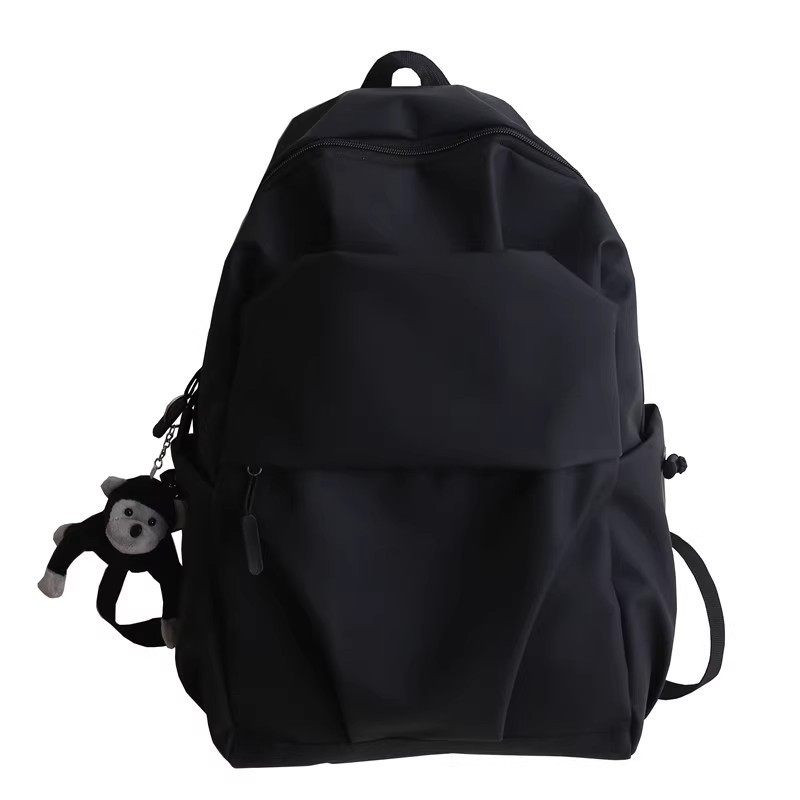 High School Student Waterproof Nylon Cloth Korean Style Backpack Large Capacity College Student School Bag Men's Casual Travel Computer Backpack