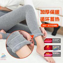 Leggings for women in spring autumn and winter with plush plus thickening mid-thick outside wear thin legs black gray white vertical striped pantyhose