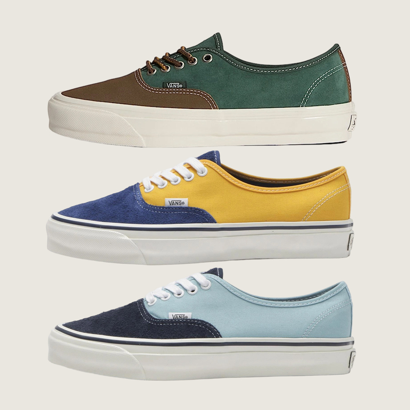 Vans Premium Authentic 44 High-End Color-Blocked Suede Canvas Fashionable Simple Casual Sneakers Vans Premium Authentic 44 High-End Color-Blocked Suede Canvas Fashionable Simple Casual Sneakers