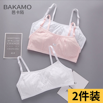 Developmental underwear Junior High School High School students small vest thin 12-16 years old cotton without steel ring girl bra