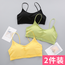 Harness Small Vest Wrap Breast Bra Mesh Red Burst Student Beauty Back Hit Bottom Poly Breast Undershirt Woman