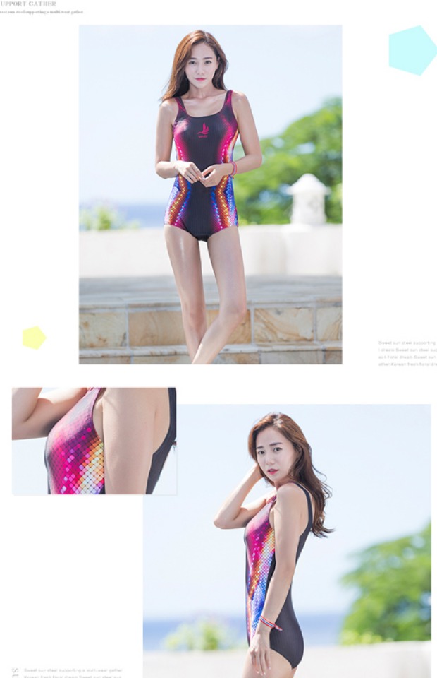 Đồ bơi chuyên nghiệp nữ võ sĩ liền kề bảo thủ kích thước lớn thi đấu thể thao áo tắm đã mỏng che bụng áo tắm spa mỏng áo tắm một mảnh