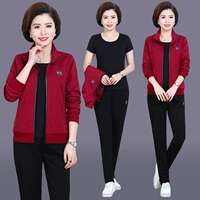 Бордовая футболка с коротким рукавом, комплект, 3 предмета