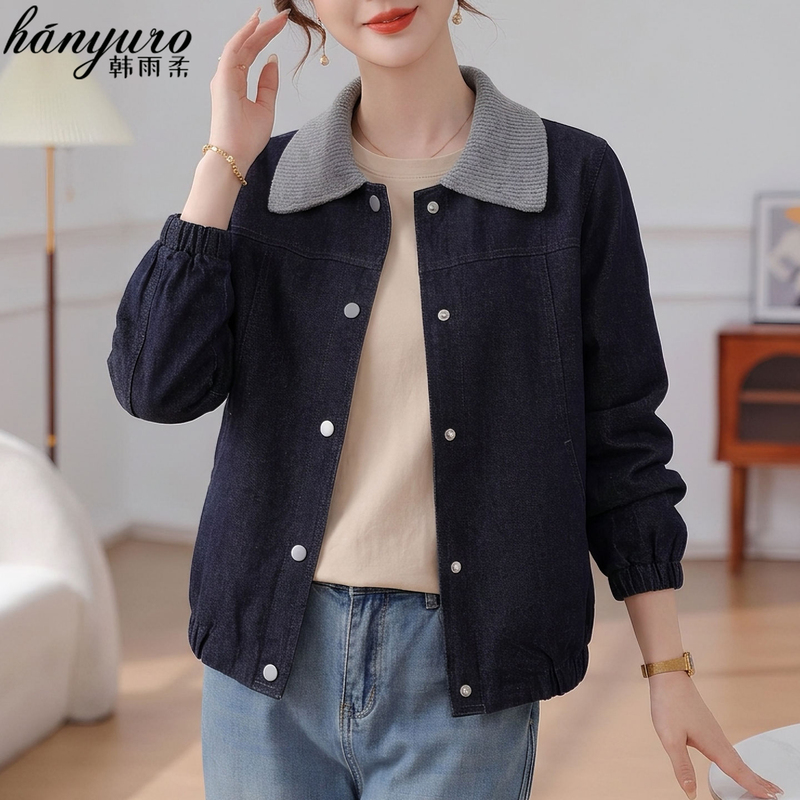 Mom's Autumn Denim Jacket, Elegant and Stylish, 2026 New Trendy Casual Hooded Jacket for Middle-Aged and Elderly Women Mom's Autumn Denim Jacket, Elegant and Stylish, 2026 New Trendy Casual Hooded Jacket for Middle-Aged and Elderly Women