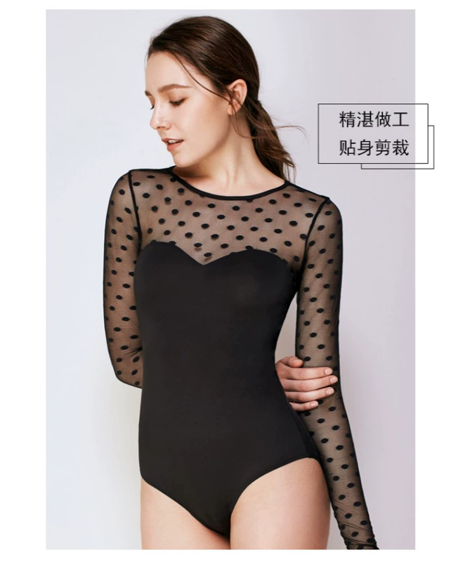 SHIYE siêu mỏng gợi cảm jumpsuit khai trương của phụ nữ dài tay đồ lót cơ thể corset rỗng quần cám dỗ áo body co giãn 4 chiều