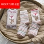 Quần tất nữ mùa thu và mùa đông của Mokatu bốn mùa trong ống dễ thương vớ cotton hộp quà vớ dài bốn mùa set vớ nam đẹp