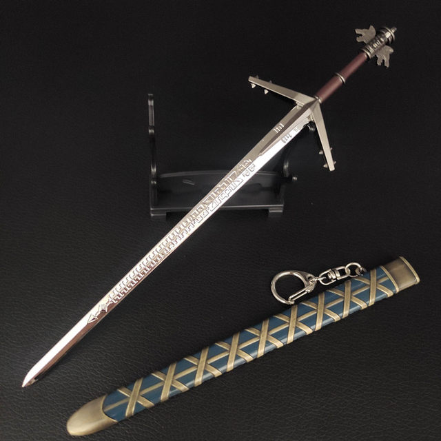 ດາບບູຮານທີ່ມີຊື່ສຽງຂອງທະເລສາບຍິງ Sword Qin Shihuang Sword Alloy Sword Metal Model Mountain and River Tongbei Sword Cold Weapon Model
