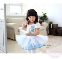 New Fewer Children Ballet Dancer Dance Dress Girl Pure Cotton Practice Service Performance Dance Chinese Dance Test Class Uniform Gymnastics Suit