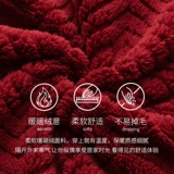 Зимняя пижама для влюбленных, красный коралловый бархатный праздничнный оберег на день рождения, увеличенная толщина