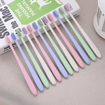 8 special offer wheat straw colorful soft hair couple adult small head toothbrush