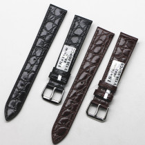 Original 138 yuan 8808 ultra-thin crocodile grain cowhide strap first layer waterproof leather mens and womens watch band