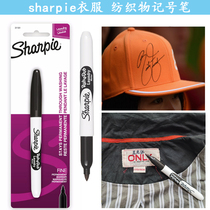 sharpie clothes marker pen anti-water washing machine wash does not fade black oily student school uniform T-shirt write name pen