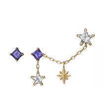 Japan direct delivery take up 10k shining stars swaying 2way earrings