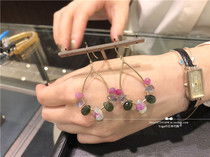 Japan Direct mail agete18 autumn 10k gold-plated Eva Hanusova English Garden Natural Stone Earrings