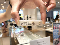  Japan direct delivery take up 10k amethyst left and right asymmetrical multi-match earrings