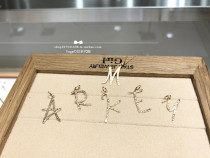 Japan Direct Mail Star Jewelry Girl 18 Autumn 10k Matte Letter Necklace Pendant