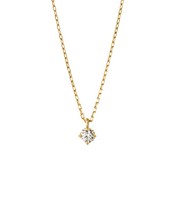 Japan direct mail Nojess 18K 6 points single diamond wild choker necklace