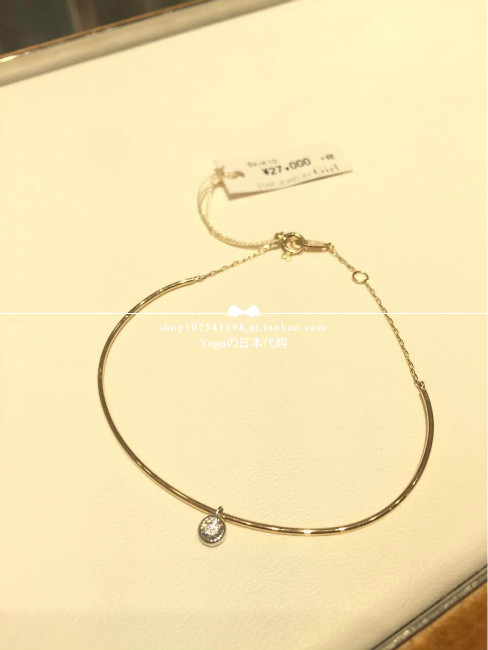 Japan direct mail Star Jewelry girl 10K zircon bracelet bracelet handmade