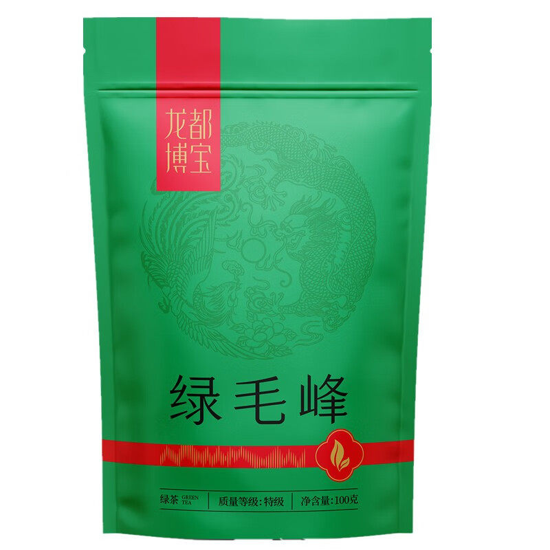 Longdu Bobao Green Maofeng 100g Longdu Xiangming Tea Company Mingqian Maofeng Green Tea 2023 New Tea