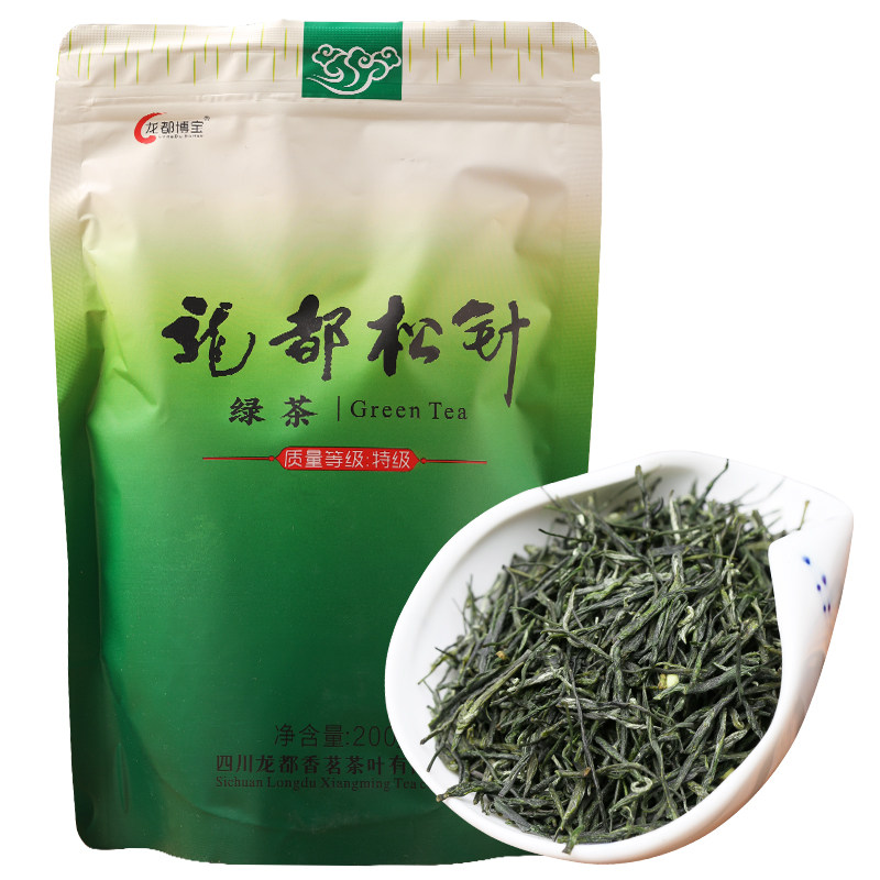 Dragon all pine needles Mao Feng Peak Green Tea 200 Kmin Former Mao Feng bagged Sichuan Zigong County Longduong Tea Tea Green Tea