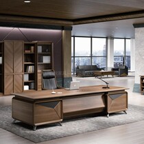 New Chinese Boss Table Presidents Grand Bandstand high-end solid wood Desk Chair Portfolio Presidents Office Furniture 3 2M