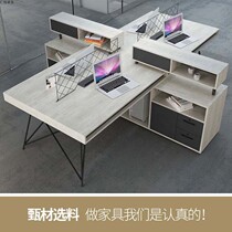 Industrial Wind Desk Brief Modern Station 2 4 Persons Staff Desk Chair Composition Financial Desk Office Furniture 6