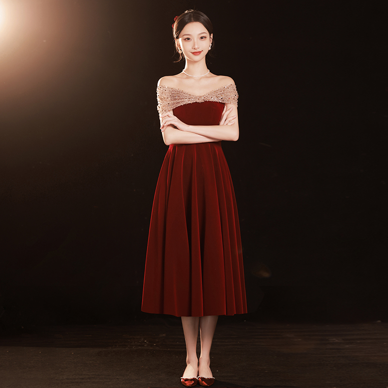  XL+Burgundy, long, mid-length   - $3.14 