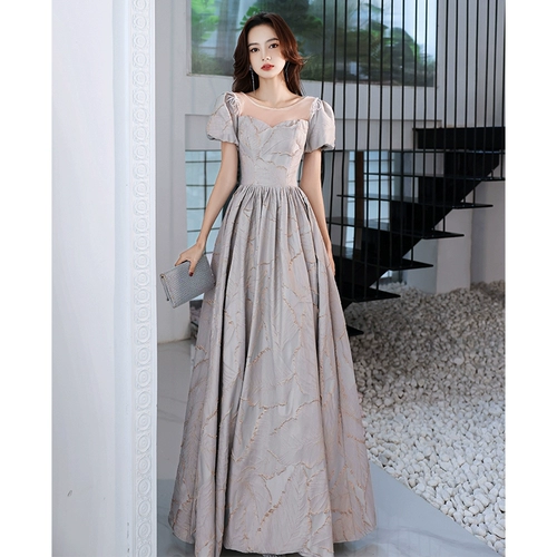 Вечерняя одежда для женщин для банкетов, новинка 2025 года, французская доступная роскошная ниша, элегантная элегантная хозяйка, летний экзамен по искусству